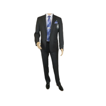 Men RALPH LAUREN Suit Wool Blend Two Button Classic Pinstripe Formal 0151 Gray image 3