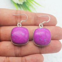 925 Sterling Silver Turquoise Earrings Handmade Gemstone Jewelry Gift For Her - £32.98 GBP