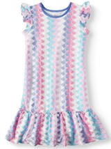 Wonder Nation Girls Knit Lace Peplum Dress Size Medium (7-8) Urban Revival - £10.00 GBP