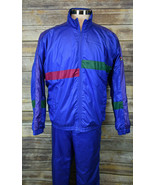 Vintage Mens Fila TrackSuit Blue Color Block Italy Polyester 46 / 40 - $89.10