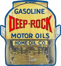Deep-Rock Motor Oils Laser Cut  Metal Advertisement Sign - $69.25