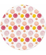 Round Mouse Pad Non-Slip Rubber Base Mouse Pads 7.9 x 7.9inch (Pretty Dots) - £7.77 GBP