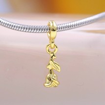 Me Collection 14k Gold -Plated ME Rose Flower Mini Dangle Charm  - £6.06 GBP