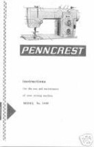 Penncrest 3400 JCPenney Sewing Machine Owner Manual Hard Copy - $12.99