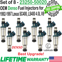 OEM 8 Sets Denso Best Upgrade Fuel Injectors For 1993-1997 Lexus LS400 4.0L V8 - £146.60 GBP