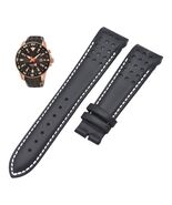 Sportura SUN028P 7T62-0KV0 21mm Black Leather Watch Strap For Seiko - $34.99