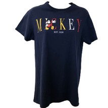 Disney Mickey Mouse Women&#39;s Blue Graphic T-Shirt Size Small  - $15.82