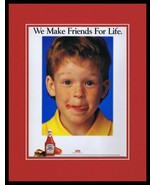 1996 Heinz Ketchup Framed 11x14 ORIGINAL Vintage Advertisement - $34.64