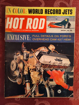 HOT ROD MAGAZINE January 1965 Ford 327 OHC HEMI World Record Jet Car - $21.60