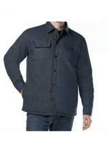 Rugged Elements Mens Flannel Utility Shirt Jacket Size X-Large Color Charcoal - £108.81 GBP
