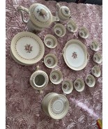 Set 12 Limoges Raynaud Co Tea Pot  set Cake Dish Saucers butter plate - €235,47 EUR