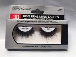 Cherry Blossom 3D 100% Real Mink Lashes #72601 Cruelty Free Very Light Reusable - £1.59 GBP