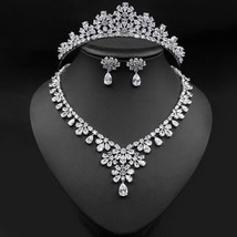 2020 Fashion Cubic Zircon Wedding Crown Zirconia Tiara CZ Diadema Tiaras And Cro - £79.87 GBP
