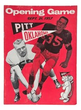 Pittsburgh vs Oklahoma September 21 1957 Official Game Program - £30.50 GBP