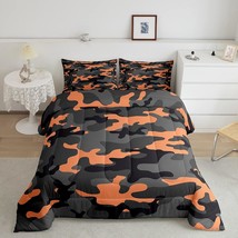 Army Camo Bedding Set Teens Camo Comforter Set For Kids Boys Girls Colorful Patt - £62.47 GBP