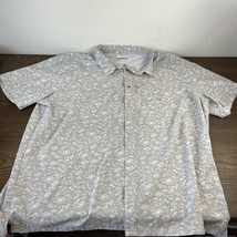 Columbia Shirt Mens 2XL Gray Short Sleeve Button Up OmniShade - £9.63 GBP