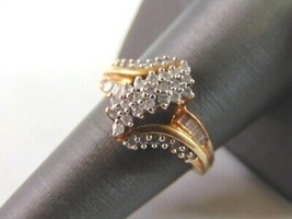 Womens Vintage Estate 10K Gold Diamond Ring 4.0g #E2038 - £310.12 GBP