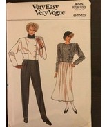 Vogue 9725 Very Easy Sewing Pattern 8-10-12 - £7.54 GBP