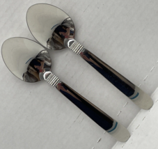 Oneida Stainless Raffia (Glossy) Oval Soup / Place Spoons 6 7/8", Lot of... - $4.65