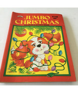 Vintage jumbo Christmas coloring and activity book Landolls 1992 edition... - £15.49 GBP