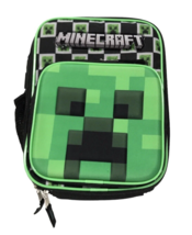 Minecraft Lunchbox Creeper Kids BPA-Free Insulated Lunch Tote Box Bottle Pocket - £11.98 GBP