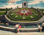 The Ontario Hydro Floral Clock Niagara Falls Canada Postcard PC6 - £4.00 GBP