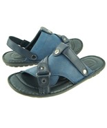 Charles Stone Genuine Leather Men&#39;s Slingback/Slide Sandals, Blue 7-12US... - £25.57 GBP