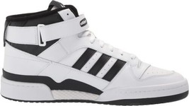 adidas Mens Forum Mid Sneakers Color White/Black/White Size 12 - £72.04 GBP