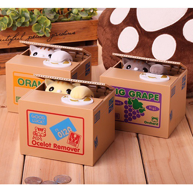 Kid’s Mini Cute Coin Storage Case Coin-Stealing Money Box Lovely Gift for Kids