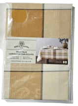 Bee &amp; Willow Home Tonal Check Laminated Tablecloth Resists Stains 52x70 ... - $32.99