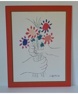 Lithograph/Print-Artwork by Pablo Picasso, Flowers in the Hands - $1,952.24 MXN