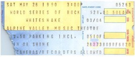 Vintage Whitesnake Concert Ticket Stub East Troy Wisconsin May 26 1990 - £34.95 GBP