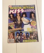 KISS - SUPERSTAR Facts &amp; Pix CENTERFOLD POSTER Magazine Vintage ( program ) - £19.65 GBP