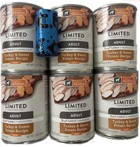 SIMPLY NOURISH Canned Adult Dog Food Turkey &amp; Sweet Potato Pate`Limited Ingredie - £36.99 GBP