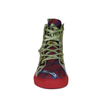 Mens High Top Shoes FIESSO by AURELIO GARCIA Chain Medusa Celebrity 2421 Red image 3