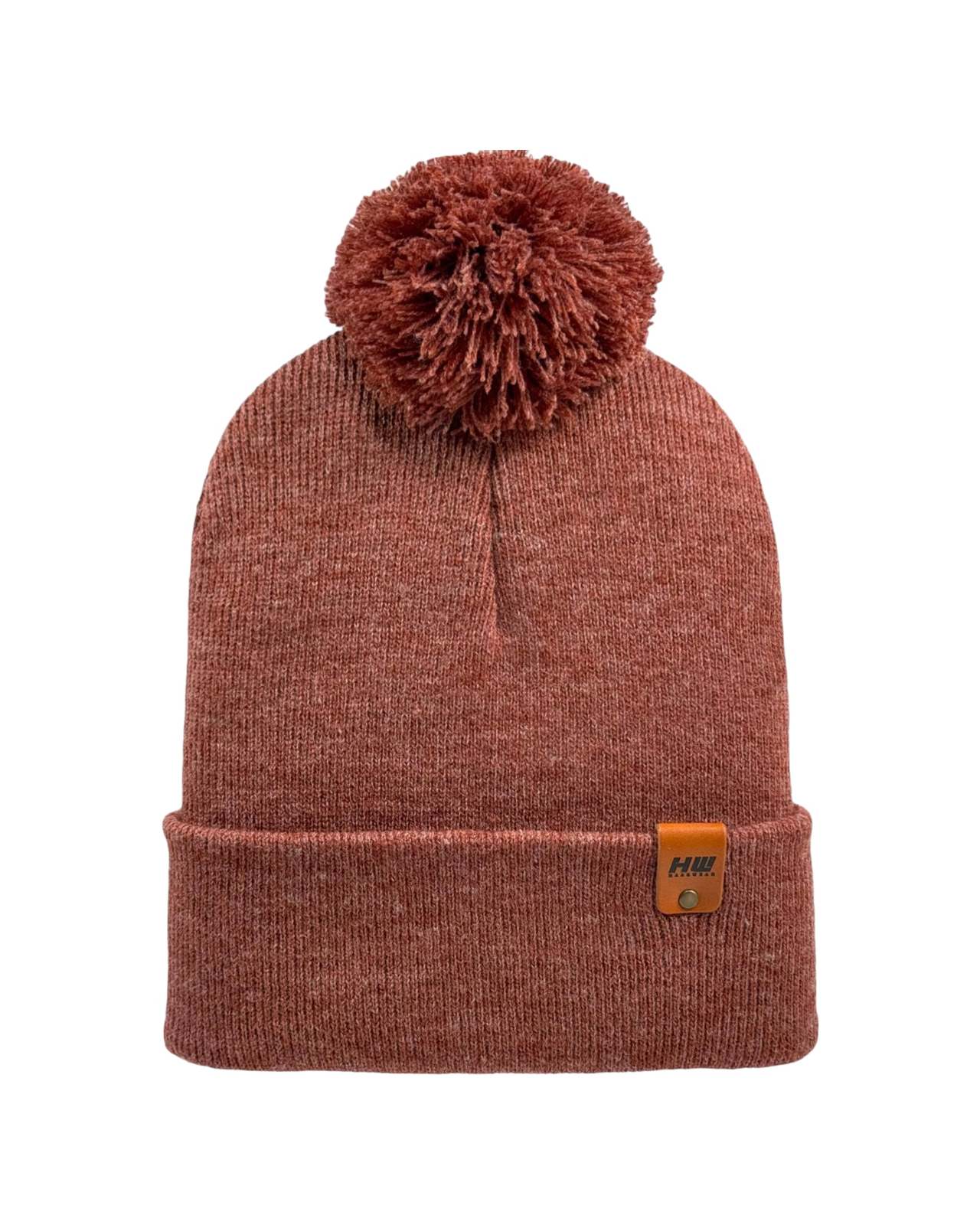 CPP1 HAAKWEAR PomPom Beanie - Made in USA - Rusty burgundy - $29.00
