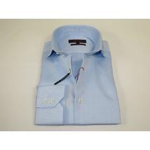 Men's Axxess Turkey Shirt 100% Egyptian Cotton High Collar 224-02 Blue Pique image 4