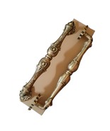 Victorian Brass Entry Door Handle 1 Pair Luxurious Carving Drawer Pull a... - $203.40 CAD