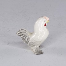 Hagen Renaker Tiny Rooster Chicken White Miniature Figurine AS IS - $9.99