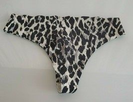 Vtg 2007 Victorias Victoria&#39;s Secret Very Sexy Scalloped Thong Panties Leopard M - £22.07 GBP