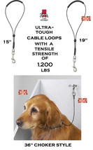 Top Performance HEAVY DUTY STEEL CABLE GROOMING LOOP for Dog Pet Table A... - £9.40 GBP+