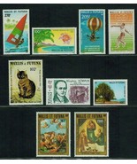 Wallis Futuna SC # c119 // c128 (9) MNH lot (1983) Air Mail - $375.96 MXN