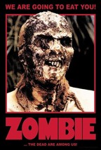 Zombie Horror Movie Poster Zombi 2 Lucio Fulci We are Going to Eat You 24X36 - £7.52 GBP