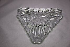 Heavy Clear Glass Cigar Ashtray Measures 7.5" image 7