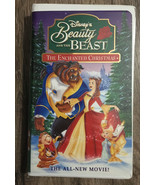 Disney’s Beauty &amp; The Beast  The Enchanted Christmas Movie On VHS 11529.... - £70.81 GBP