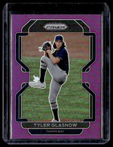 2022 Panini Prizm Purple Refractor Tyler Glasnow Tampa Bay Rays #78 - £3.73 GBP