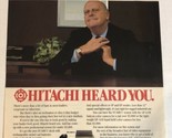 1982 Hitachi Video Cameras Vintage Print Ad Advertisement pa15 - £5.44 GBP