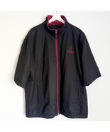 Aureus Goose Creek Golf Club Full Zip Short Sleeve Jacket Black Red Large - $570.99 MXN
