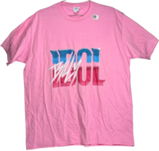 Billy Idol Pink 80&#39;s throwback Pink Shortsleeve T-Shirt Unisex size XL - $266.69 MXN
