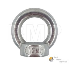 (4) 304 Stainless Steel Lifting Eye Nut M6 1200201-4 - £10.34 GBP